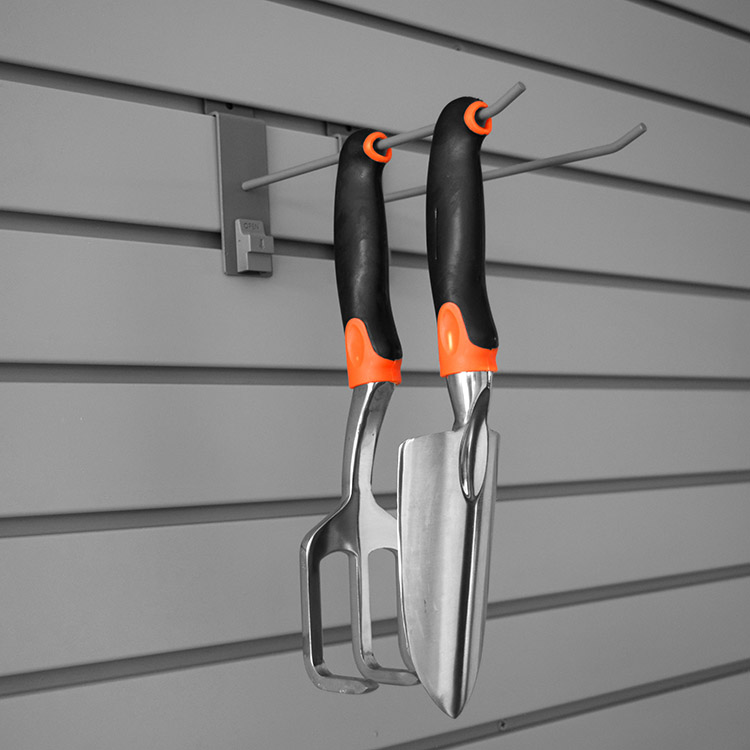 Slatwall resistente modificado para requisitos particulares del Pvc del garaje del panel del sistema de Slotwall del listón de la exhibición