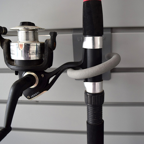 Gancho montado en la pared al por mayor del tenedor del estante de la caña de pescar del almacenamiento del listón 