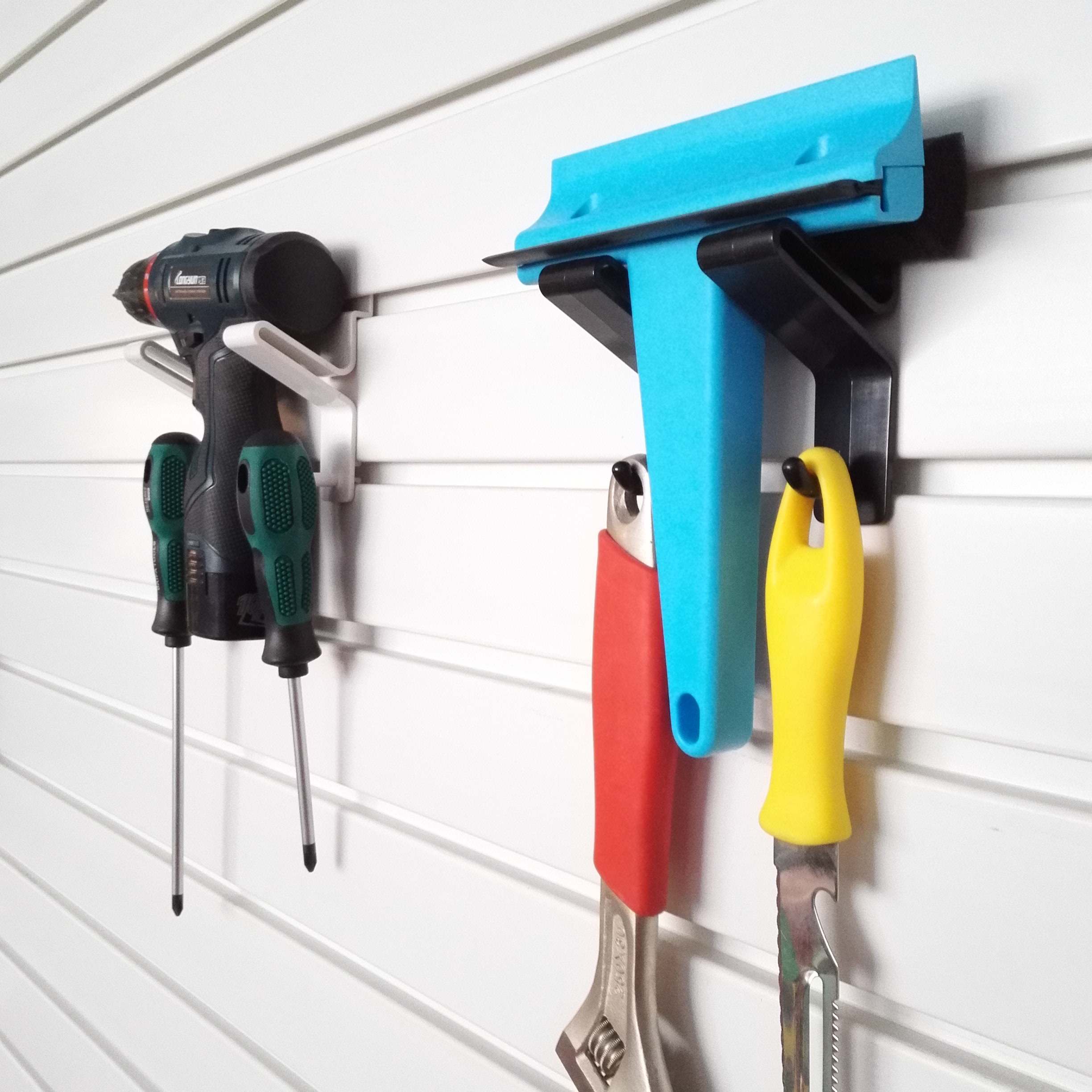 Ganchos de exhibición de plástico Slatwall para colgar ropa