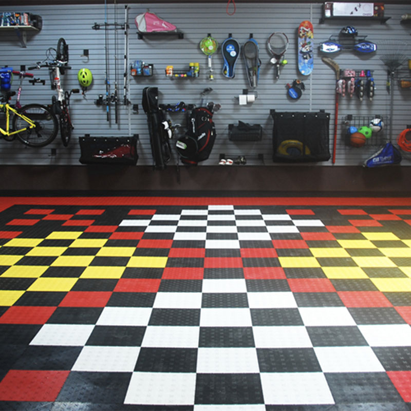 Pisos de baldosas entrelazadas de Pvc de plástico Pp para almacenamiento en garaje