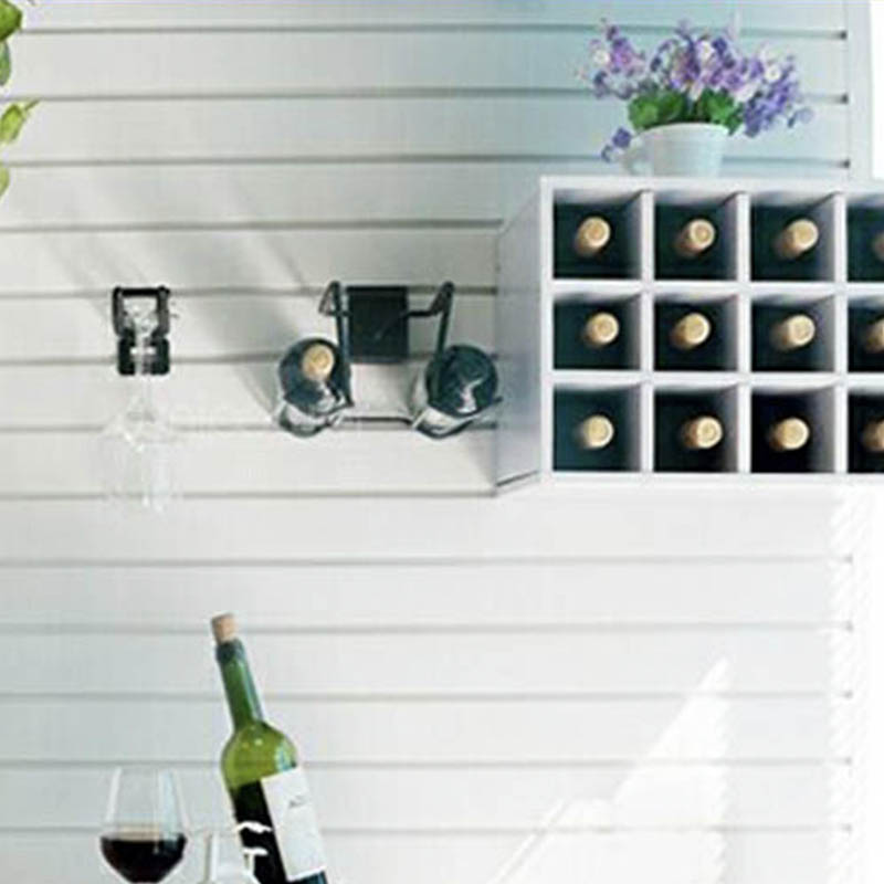 Tapa del panel de Slatwall del ajuste final de los accesorios del panel de Slatwall del Pvc de la fábrica