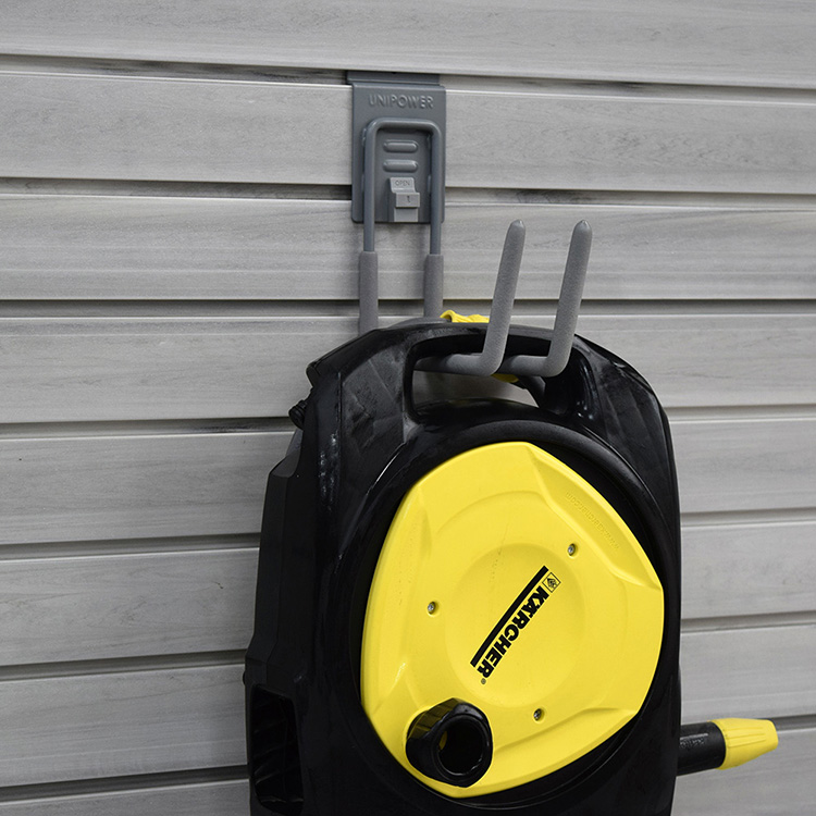 Ganchos de garaje y accesorios para paneles de listones en forma de J