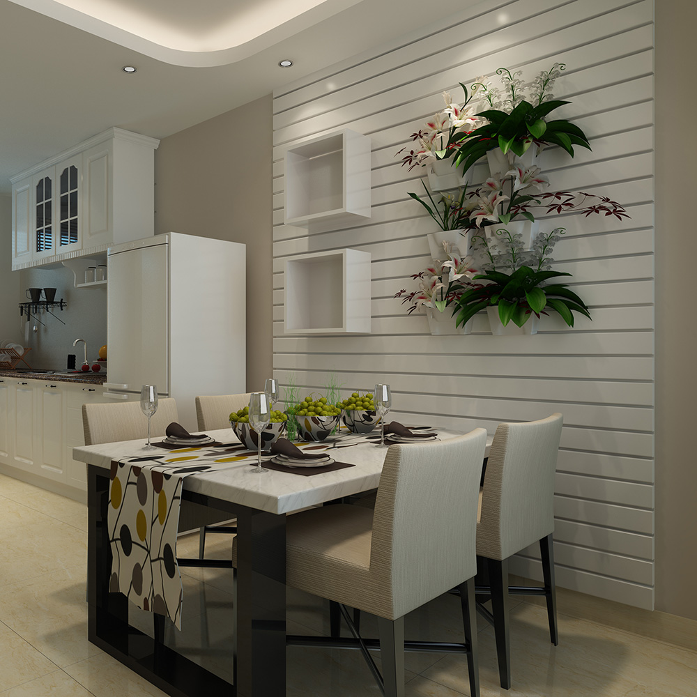 Panel de listones organizado cubierto con tornillos para pared de garaje de fácil limpieza